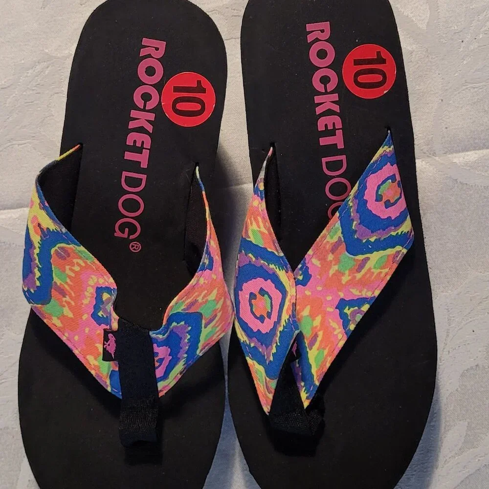 New Rocket Dog Platform Flip Flop - Picture 2 of 6